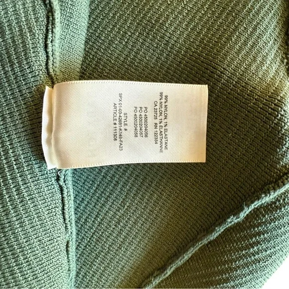 SOLD - Aritzia Babaton | Sculpt Knit Squareneck Top | Gallery Green | Size M - Picture 7 of 8